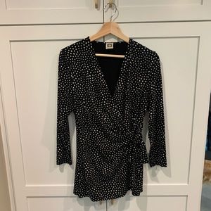 Anne Klein Polka Dot Blouse